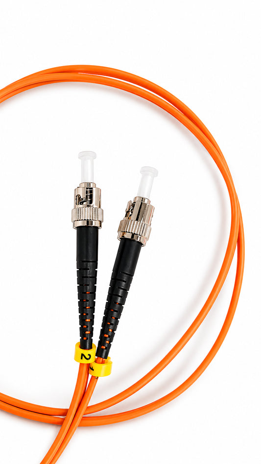 Jumper 1M ST-SC MultiMode 62.5-125 Duplex Fiber Optic Cable 2.0mm–Orange