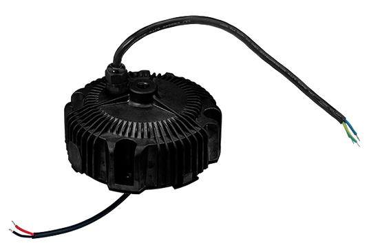 Driver LED de voltaje carcasa circular opción DALI 160W HBG-160 - 36V - A - Ajuste Potenciómetro (Io)