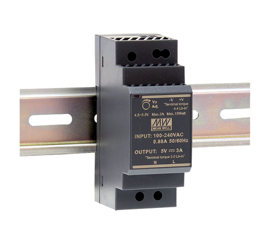 Fuente de poder Riel DIN 30W plástico HDR-30 - 5V