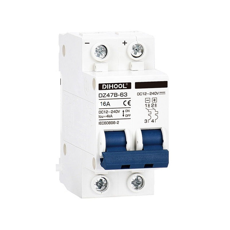 Protector de Circuito en Corriente Continua 12-240V 16A dotado de Encapsulado Hermético IP65