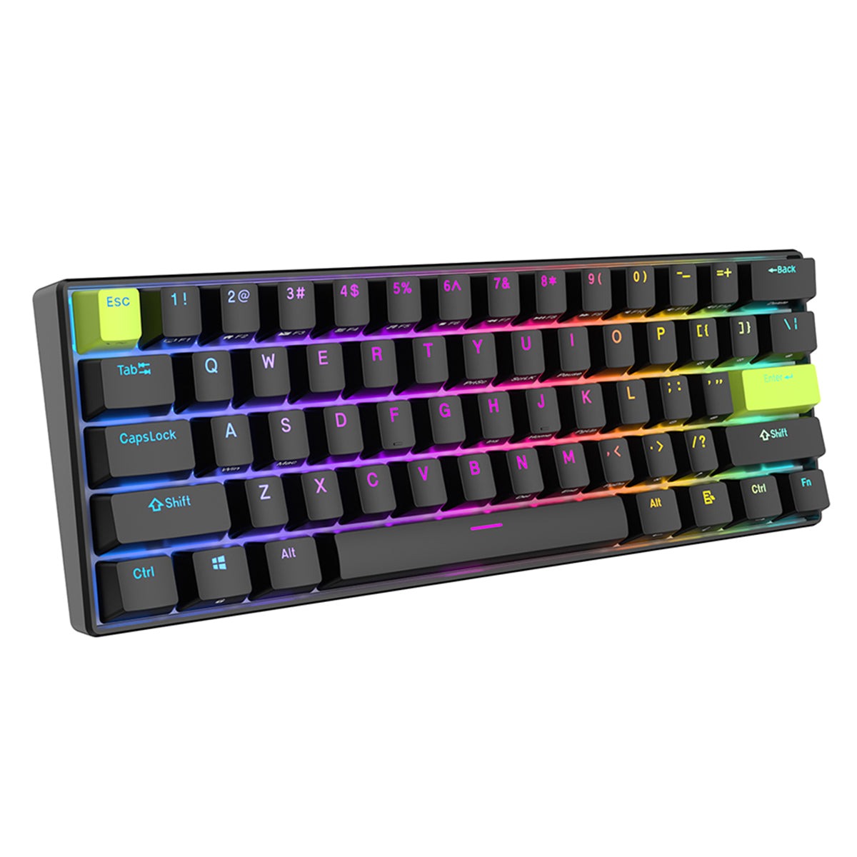 Periférico de Entrada Mecánico Gaming 60% RK C61 HE con tecnología Hall Effect – Royal Kludge