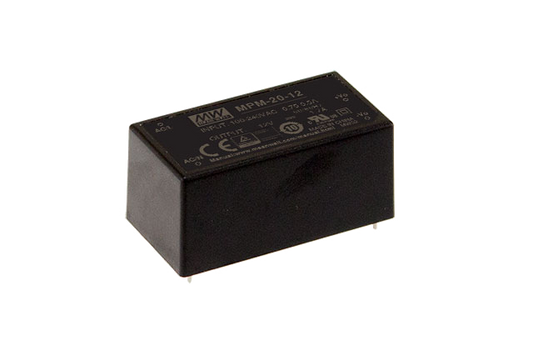 Fuente de poder modular médica 20W MPM-20 - 12V