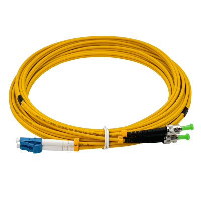 JFSLU5. Latiguillo de Fibra Óptica Monomodo Dúplex 5m LC/UPC-ST/APC 9/125μm 3mm