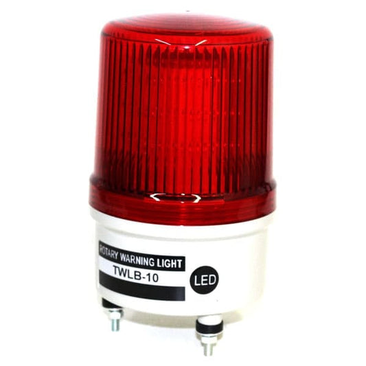 Baliza rotativa LED con señal de emergencia diámetro 100mm serie TWLB - Naranjo - 12VAC/DC