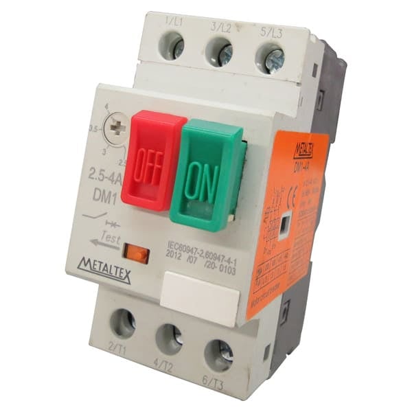 Guardamotor para maniobra y protección rangos 0.63 a 25A serie DM1 - 9 ~ 14A
