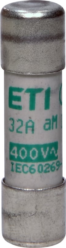 Fusible ETI 10x38 mm; curva aM (Lenta); 500V - 10A
