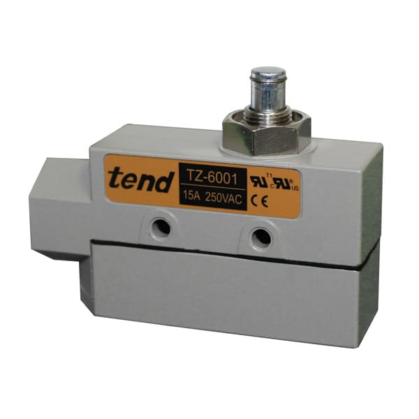 Fines de carrera metálico 15A/250VCA SPDT serie TZ6 - Pistón con roldana