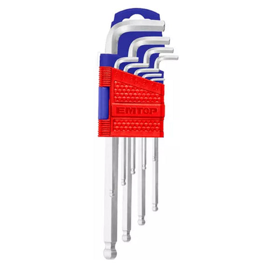 Set de 9 Destornilladores de Cabeza Hexagonal Tamaño Grande Allen – Emtop