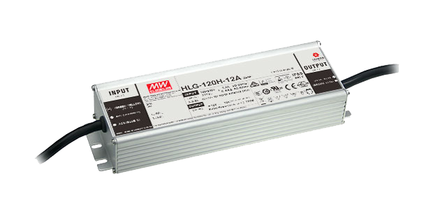 Driver LED carcasa metálica voltaje 120W HLG-120H - B - 3 en 1  (1-10V, Resistor, PWM) - 36V
