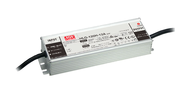 Driver LED carcasa metálica voltaje 120W HLG-120H - AB - Ajuste Potenciómetro (Io) + 3 en 1 - 42V