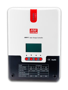 Controlador de carga solar MPPT 20A, 40A 12 y 24V Serie PV-ML - 40A