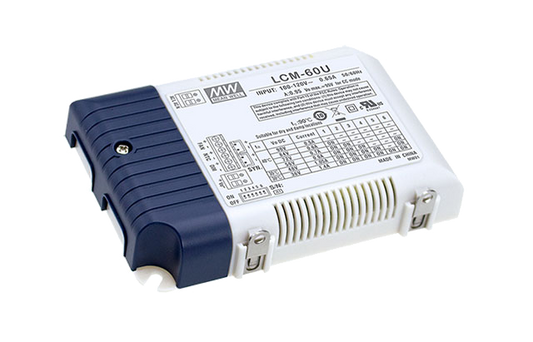 Driver LED plástico corriente PFC opción sincronizado o DALI 60W LCM-60U - DA - DALI