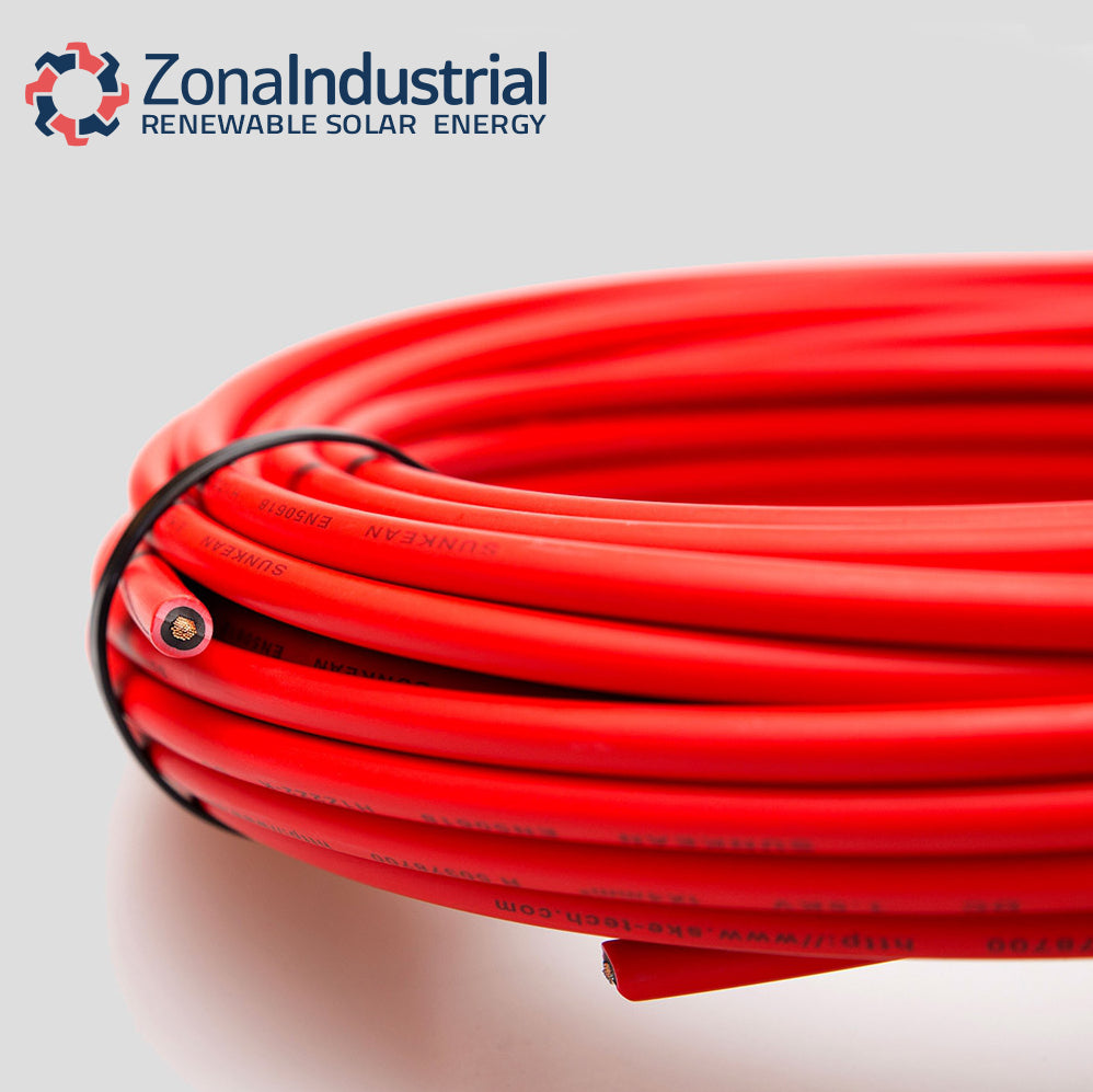Cable solar Rojo 6mm² H1Z2Z2-K x 100mt
