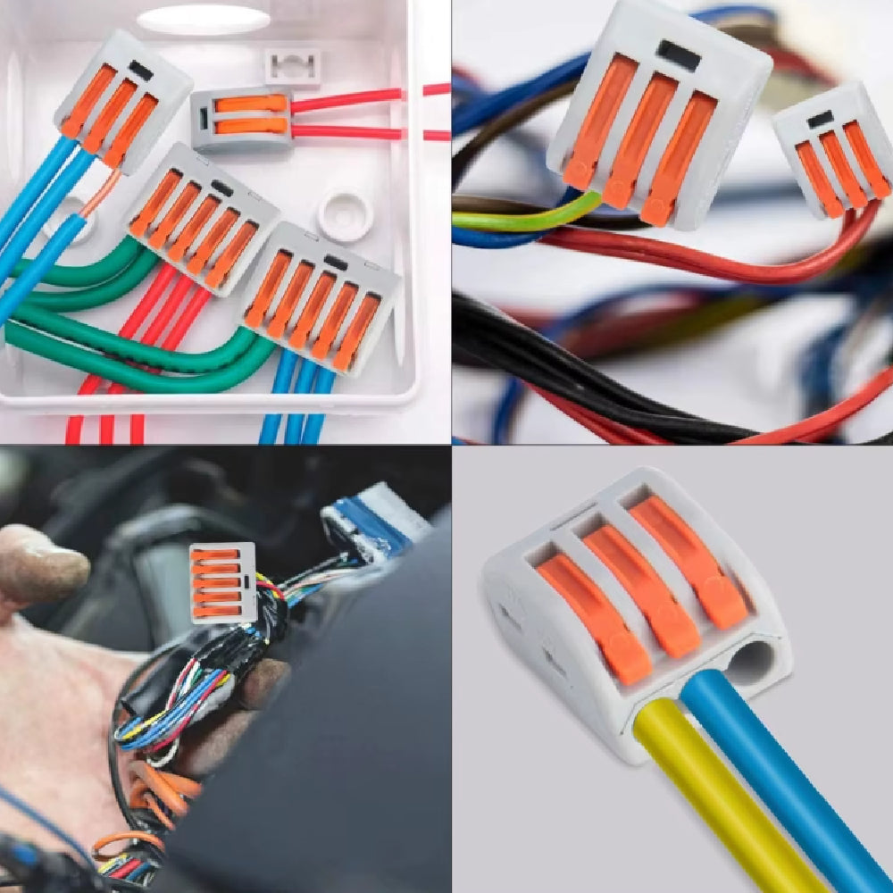 Kit Conformado por 50 Conectores de Unión Instantánea Modelo Wago