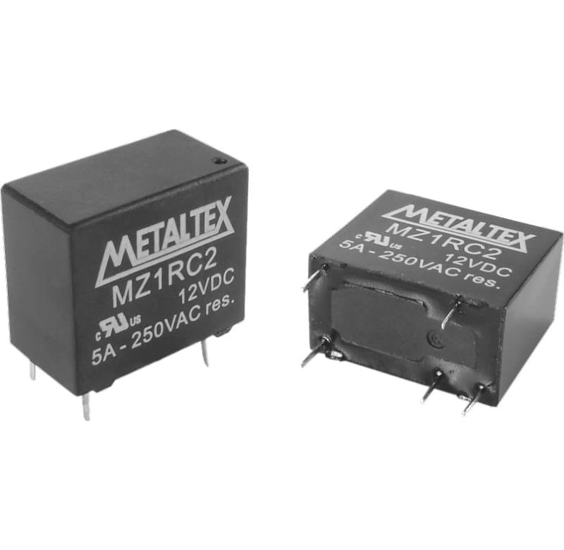 Relé industrial miniatura de potencia hasta 10A serie MZ - 5VDC - 1NA (SPST-NO)