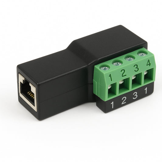 Connector RJ45/Terminal Block 4 pin  DC-UPS Size 3 and Size 4 (Aux 2) Modbus