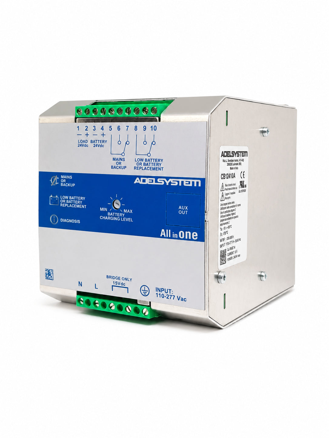 UPS en DC riel din entrada 115~230VAC salida 24V 10A