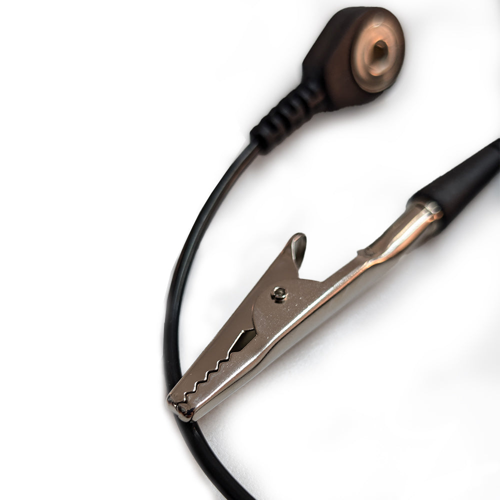 Conector Banana 3mm a Clip 4mm para Tapete Disipativo Electrostático