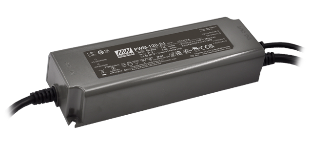 Driver LED plástico voltaje flicker IP67 PFC opción DALI DALI-2 120W PWM-120 - 48V - BLE - Casambi (a pedido)