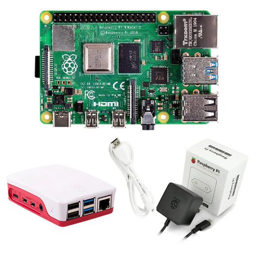 Paquete Raspberry Pi 4 de 3GB de memoria RAM con complementos auténticos