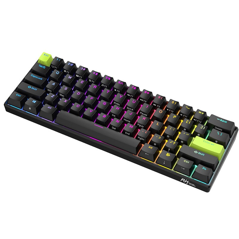 Periférico de Entrada Mecánico Gaming 60% RK C61 HE con tecnología Hall Effect – Royal Kludge