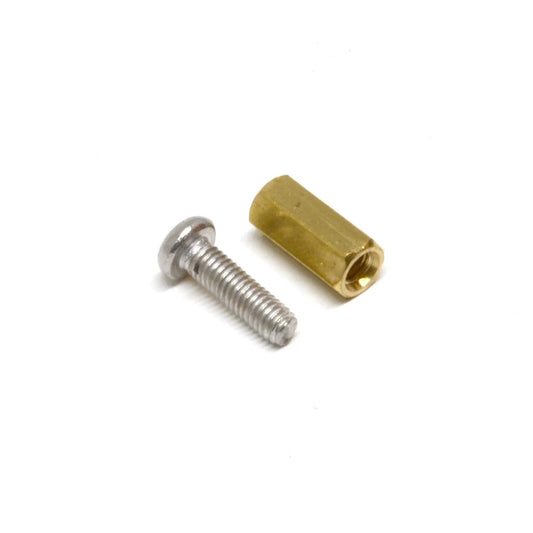 Separador roscado hexagonal acompañado de pernos M3 largo 10mm