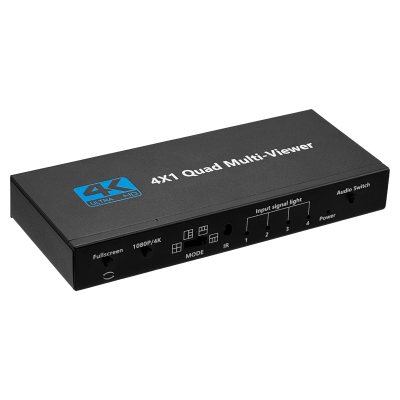 HDMI-4X1 Conmutador Multiplexor 4 Entradas a 1 Salida compatible con 1080p/4K incluye 5 Cables HDMI-H y USB-C más Control