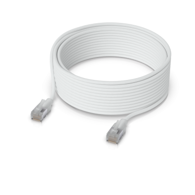 WEPA-12 UI 12 metros Cable de Parcheo Etherlighting Blanco Categoría 6a UACC-CABLE-PATCH-EL-C6A-12M-W