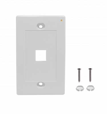 FP1WL LINKMADE Placa Frontal Vertical Blanca para 1 Keystone, Dimensiones 70x114mm