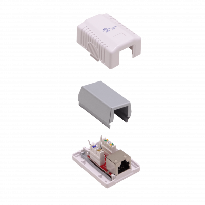 RST-CAT6A. LINKMADE Toma 1-RJ45 Categoría 6a Apantallada Blanco C6A Insertable