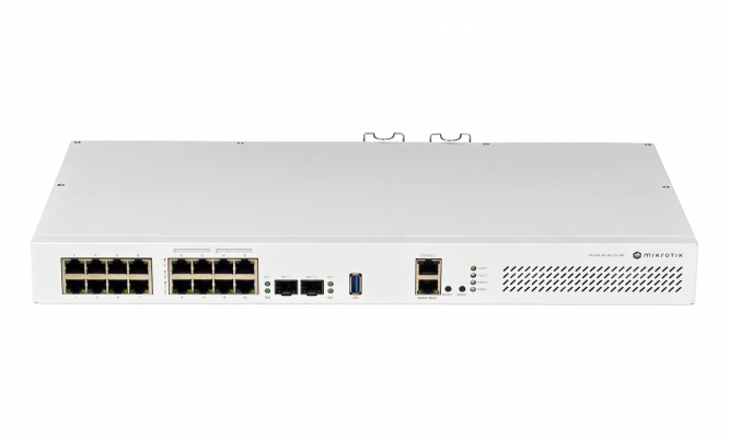 CRS418-8P-8G-2S+RM MIKROTIK 17-1000(8-PoE+) 2-SFP+ USB L2/L3 Bastidor 2-220VAC Conmutador