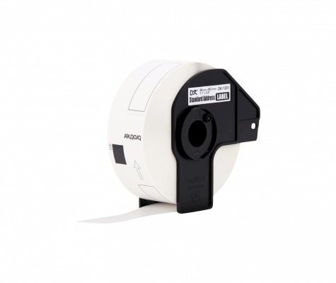 DK1201 BROTHER Rollo de 400 etiquetas adhesivas de papel blanco, tamaño 29x90mm, para impresoras serie QL