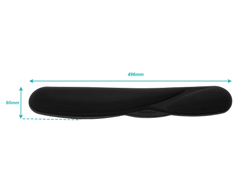 TEC-PAD KENSINGTON Cojín de Espuma con Soporte para Muñecas para Teclado Reposamuñecas