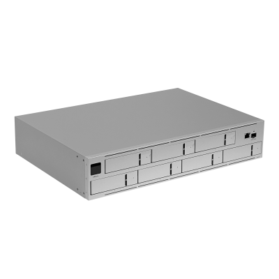 UNAS-PRO UI Almacenamiento NAS de 7 bahías para discos duros con RAID 1-1000, 1 puerto SFP+ 10G, formato rack 2U y compatibilidad con fuente redundante USP-RPS UniFi Drive
