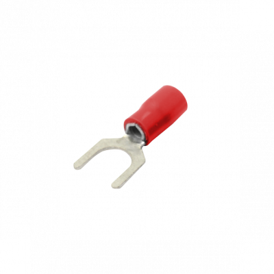 HORQ-6515 Horquilla-6,5mm 0,5-1,5mm2 100-un Conector Rojo Aislado PVC