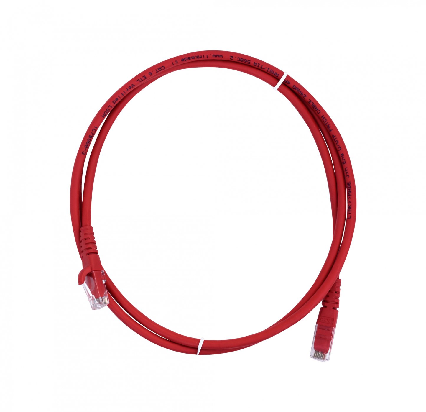 CP6R-15L LINKMADE 1,5MT CAT6 ROJO LSZH CABLE PATCH INYECTADO MULTIFILAR