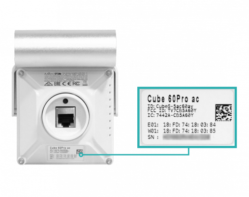 CUBE-60PRO-PAIR MIKROTIK Par Preconfigurado de 2 Unidades Cube60-Pro-ac 802.11ay 60GHz CubeG-5ac60aypair