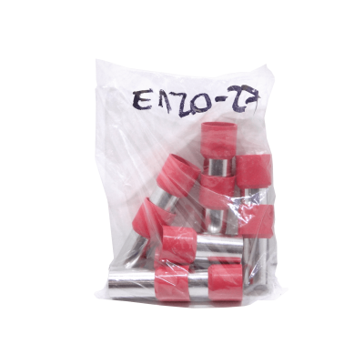 E120-27 Rojo 120,0mm² 27/47,6mm 10-piezas AWG411 Terminales de Compresión Aislados Ferrule
