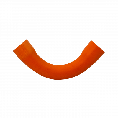 NVC16-C Codo de 16 milímetros en PVC para tubería de color naranja con certificación SEC