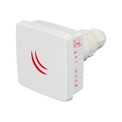 LDF-5 MIKROTIK Antena Parabólica 5GHz 9dBi 17° 25dBm Capa 3 1x100Mbps PoE-24V incluido para Plato DirecTV-40mm