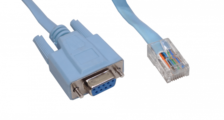 RS232-RJ45 Cable RJ45-Macho DB9-Hembra DE-09/H p/Puerto RS232 Console Switch 1,8m