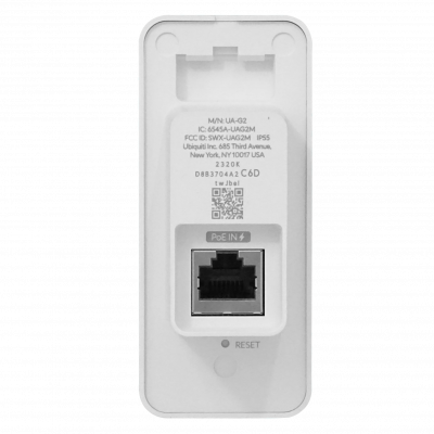 UA-G3-W UBIQUITI Lector de Acceso Blanco con Parlante Bluetooth NFC 1-100 requiere PoE IP55 Unifi-Access