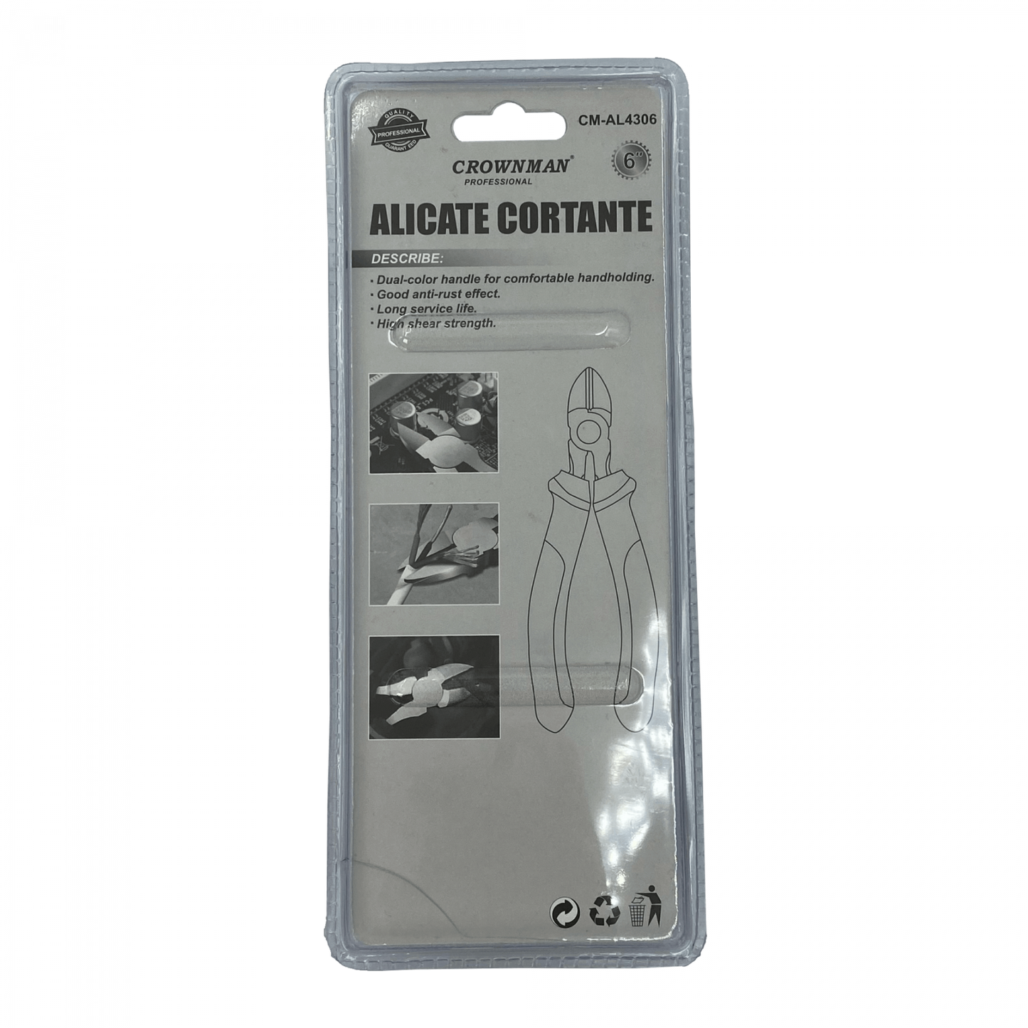 ALICATE-CC CROWNMAN 6-Pulgadas Alicate Cortante 160mm