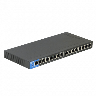 LGS116P LINKSYS 16-1000(8-PoE+) 80W-total Conmutador no-gestionable no-Rack adaptador externo