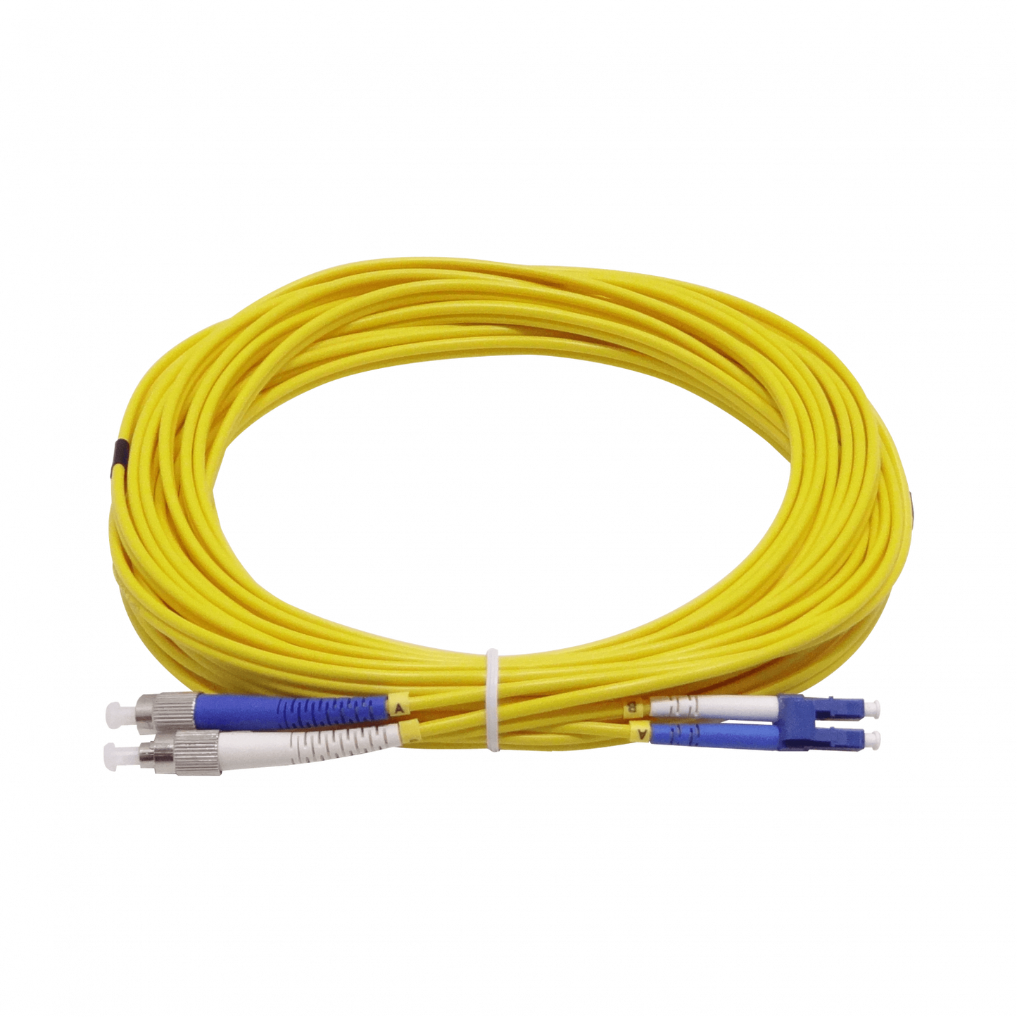 JFSLF10. 10mt LC-FC MonoModo SM Duplex Jumper Cable Fibra 9/125um LSZH