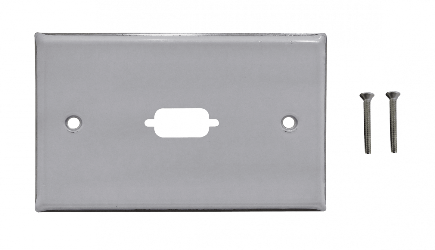 FP1MV LINKMADE Placa Frontal Metálica para 1-VGA REQUIERE ADAPTADOR/VGA-HEMBRA-HEMBRA 70X114MM