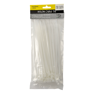CV-42W Sujetacables de nylon blanco 4.8x200mm paquete de 50 unidades 200x4,8mm