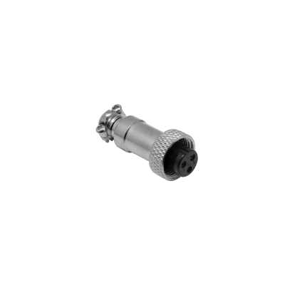 GX12HV-3 Conector hembra volante soldable de aviación, 3 pines, tipo GX12