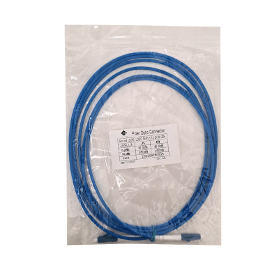 JBSLL3 Cable de fibra óptica simplex monomodo blindado LSZH, 3 metros, conectores LC-LC, diámetro 3,0 mm, 9/125 µm