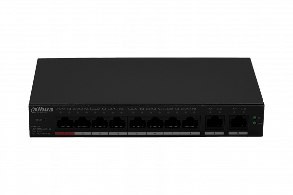 CS4010 DAHUA Switch 8-100-Poe++af/at 2-1000 110W-tot Admin inc-54V